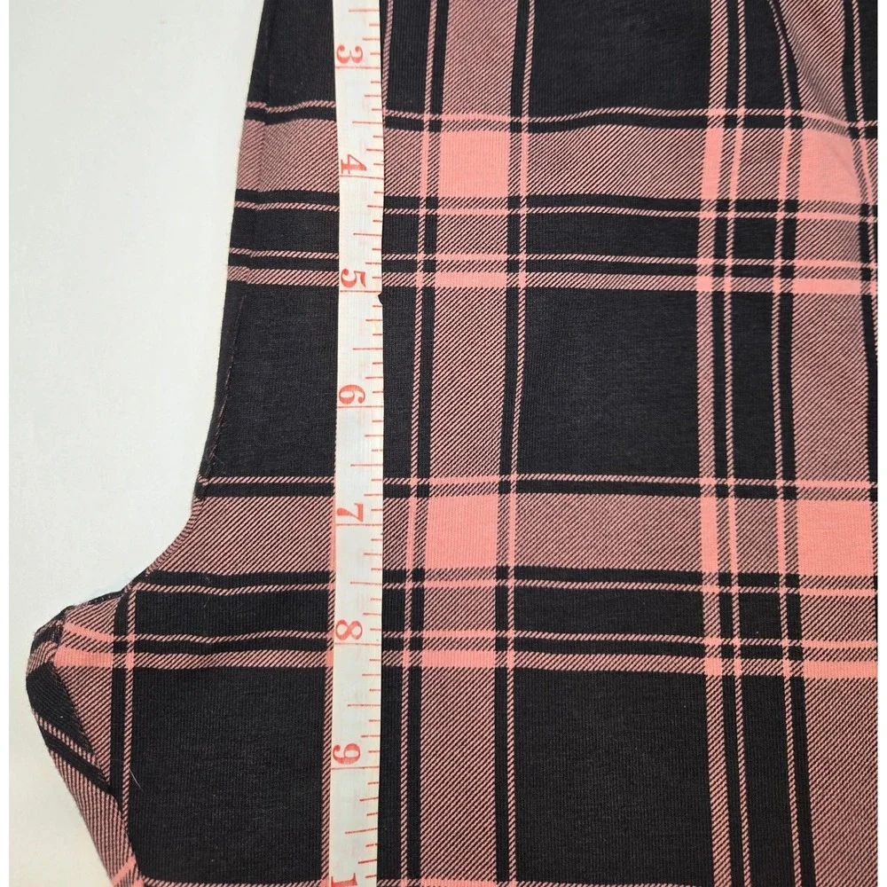 The‎ Children's Place Girls Plaid Print Leggings Size 10/12 Large Black Pink